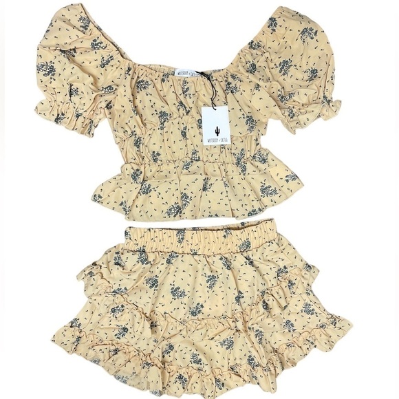 NWT Whiteroom + Cactus Ivory Floral Skirt Set
Yellow Floral Ruffle Set - Picture 4 of 10